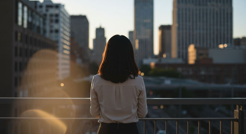疲れた女性