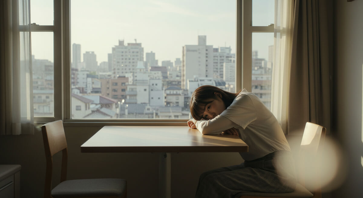 寂しい一人暮らしの女性